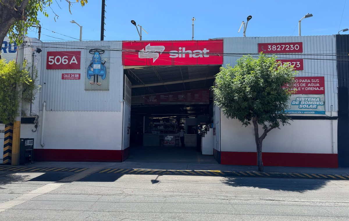 Fachada de la sucursal SIHAT en Tehuacán, calle 24 Sur 506-A